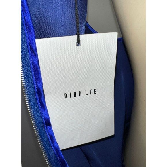 DION LEE Cobalt Blue Radius Poly Cutout Sleeveless Sheath Mini Dress Siz… - Picture 9 of 12